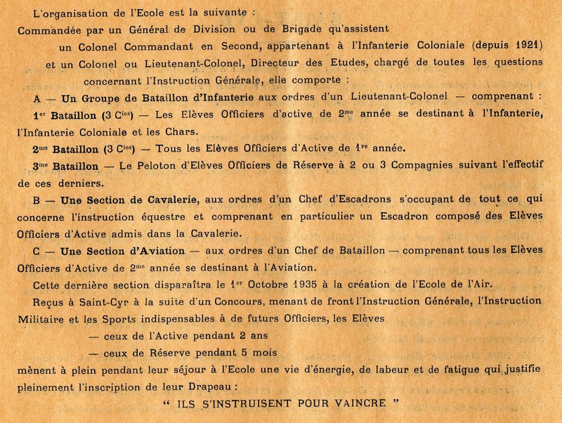 L'Ecole Spéciale Militaire en 1935 page 4